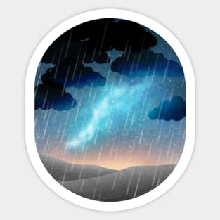 Stars in the rain Sticker